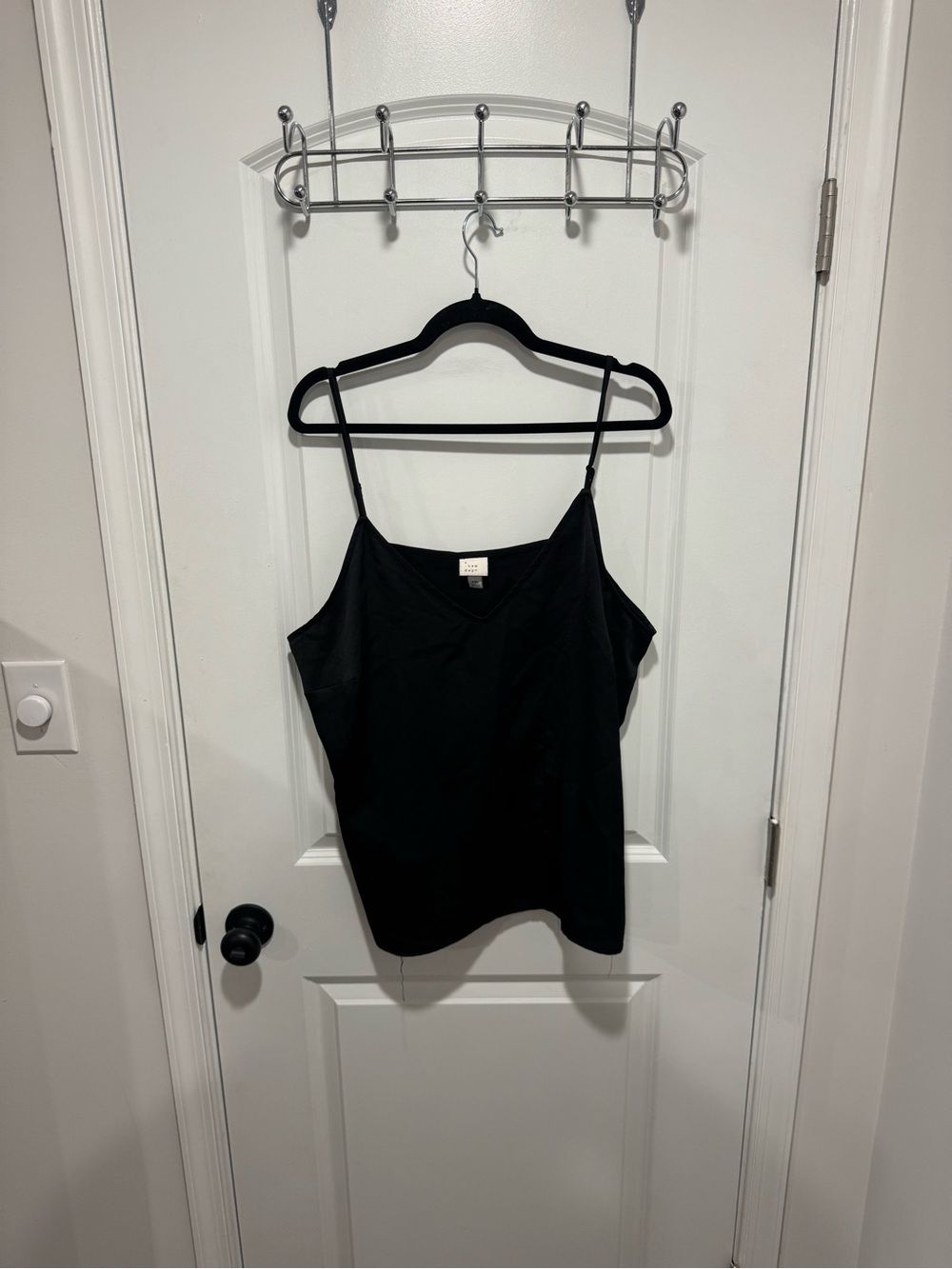 a new day Black Spaghetti Strap Tank Top